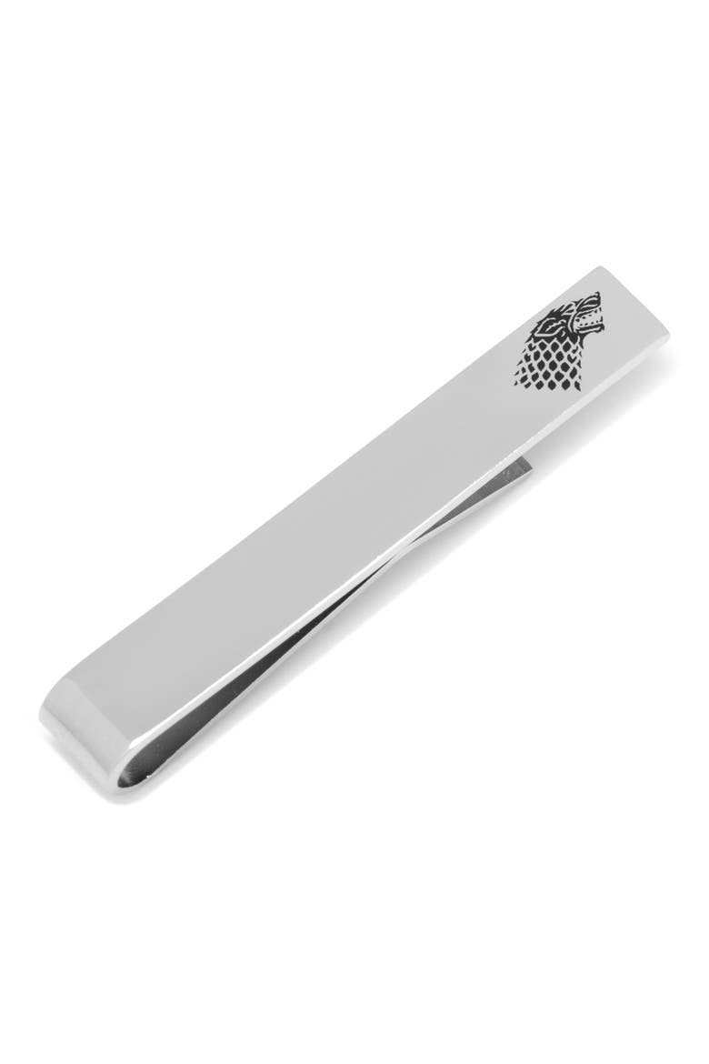 Stark Tie Bar, Main, color, SILVER/ BLACK
