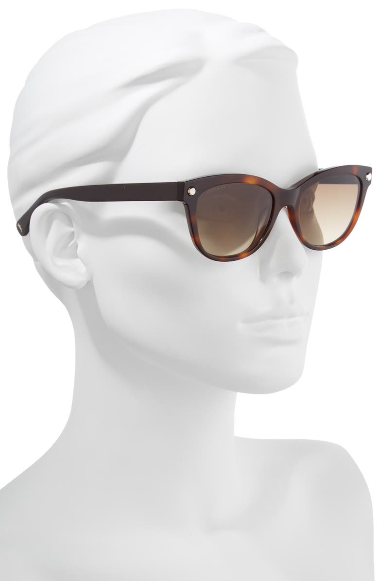 Longchamp 53mm Gradient Lens Cat Eye Sunglasses, Alternate, color,