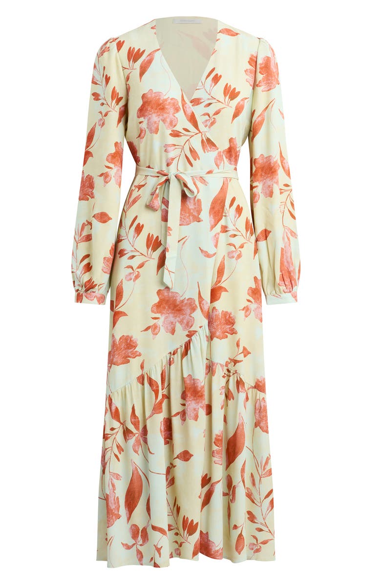 Favorite Daughter The Lady Like Long Sleeve Maxi Wrap Dress, Alternate, color, 