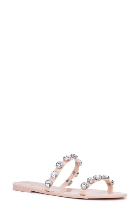 Chava Rhinestone Jelly Sandal (Women)