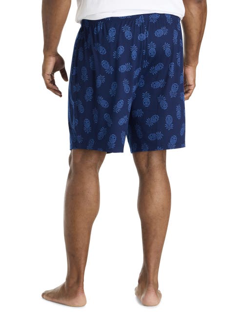 Harbor Bay By Dxl Big & Tall Pineapple Skull Printed Lounge Shorts