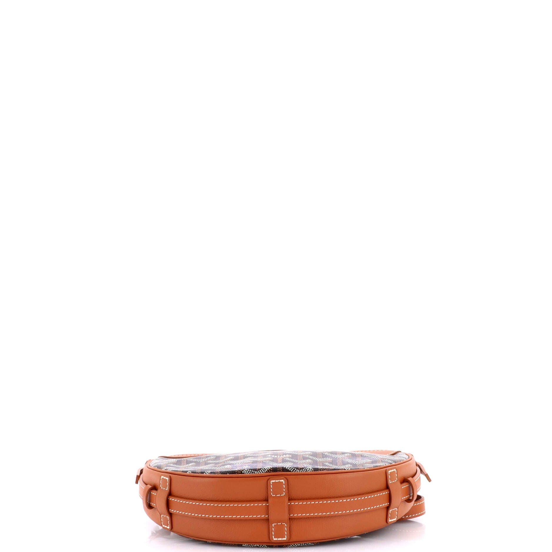 Pre-Owned Goyard Hirondelle Shoulder Bag Coated Canvas and Leather, Alternate, color, Brown
