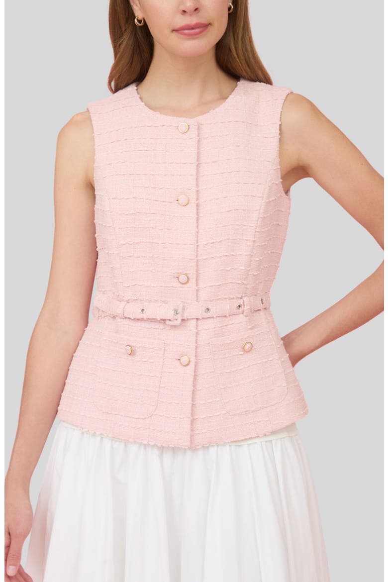 Belted Tweed Vest (Women) | Nordstrom