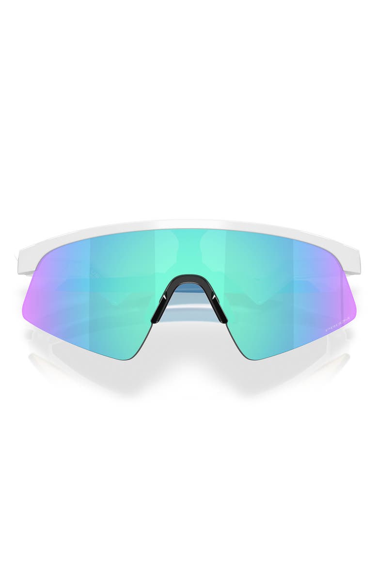 Oakley Prizm<sup>™</sup> Everyday 28mm Rectangular Sunglasses, Alternate, color, Polished White / Sapphire