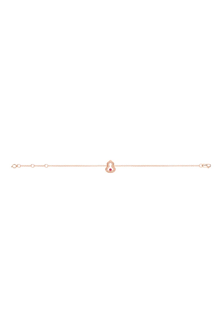 Wulu Diamond & Ruby Bracelet, Alternate, color, ROSE GOLD
