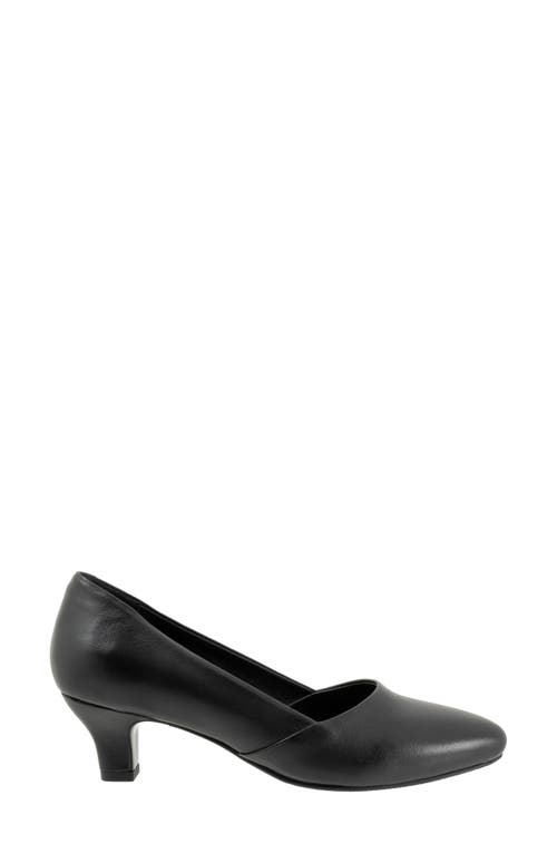 Trotters Kylie Kitten Heel Pump In Black