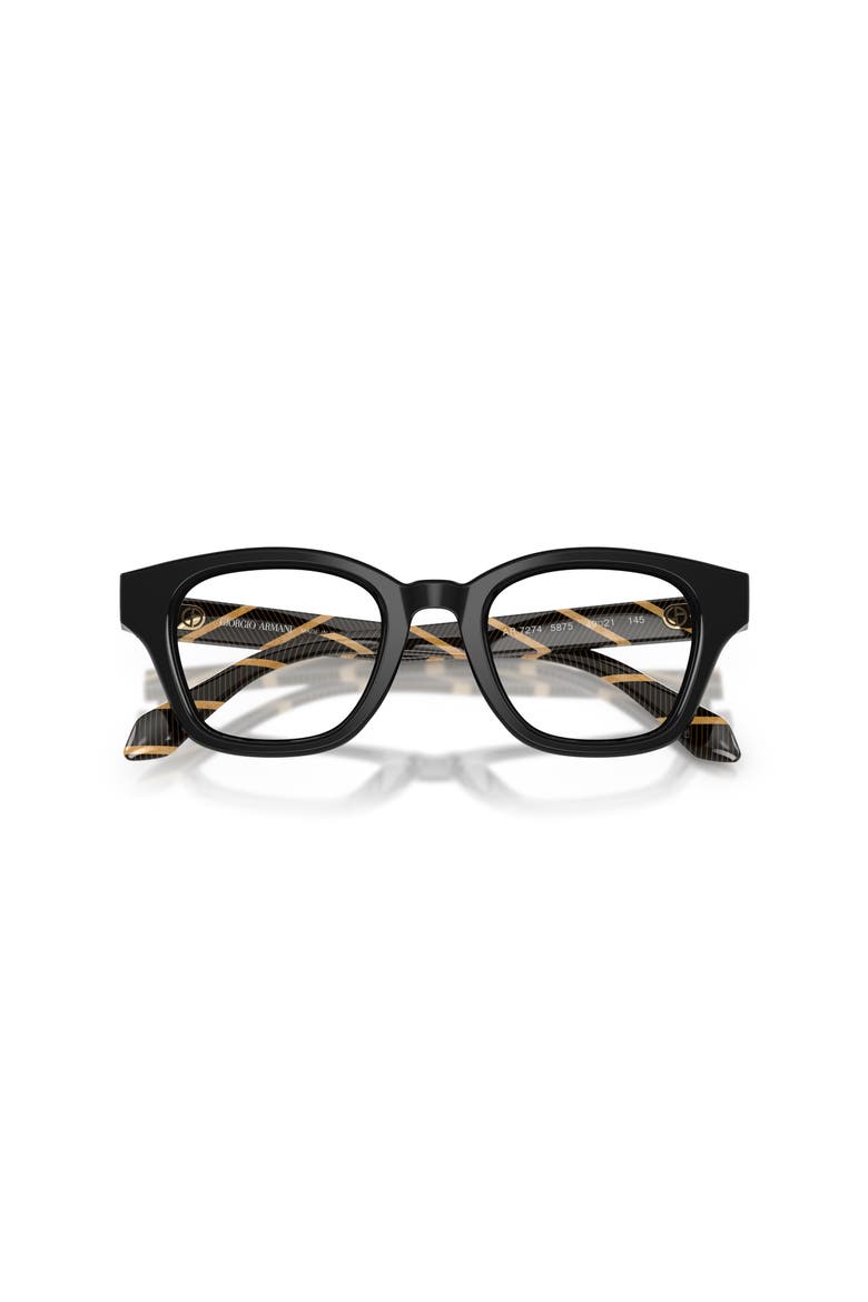 47mm Rectangle optical glasses, Alternate, color, Black
