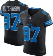 Nike Men's Nike Aidan Hutchinson Black Detroit Lions Alternate Vapor F.U.S.E. Elite Jersey