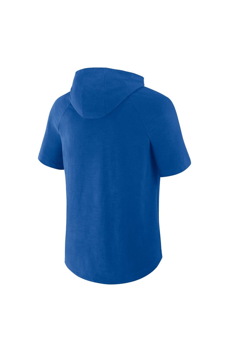 FANATICS Men's Fanatics Blue New York Knicks Pass Legend Raglan Hoodie T-Shirt, Alternate, color, 