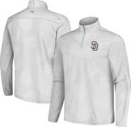 Tommy Bahama Men's Tommy Bahama Gray San Diego Padres Delray Frond IslandZone Half-Zip Jacket