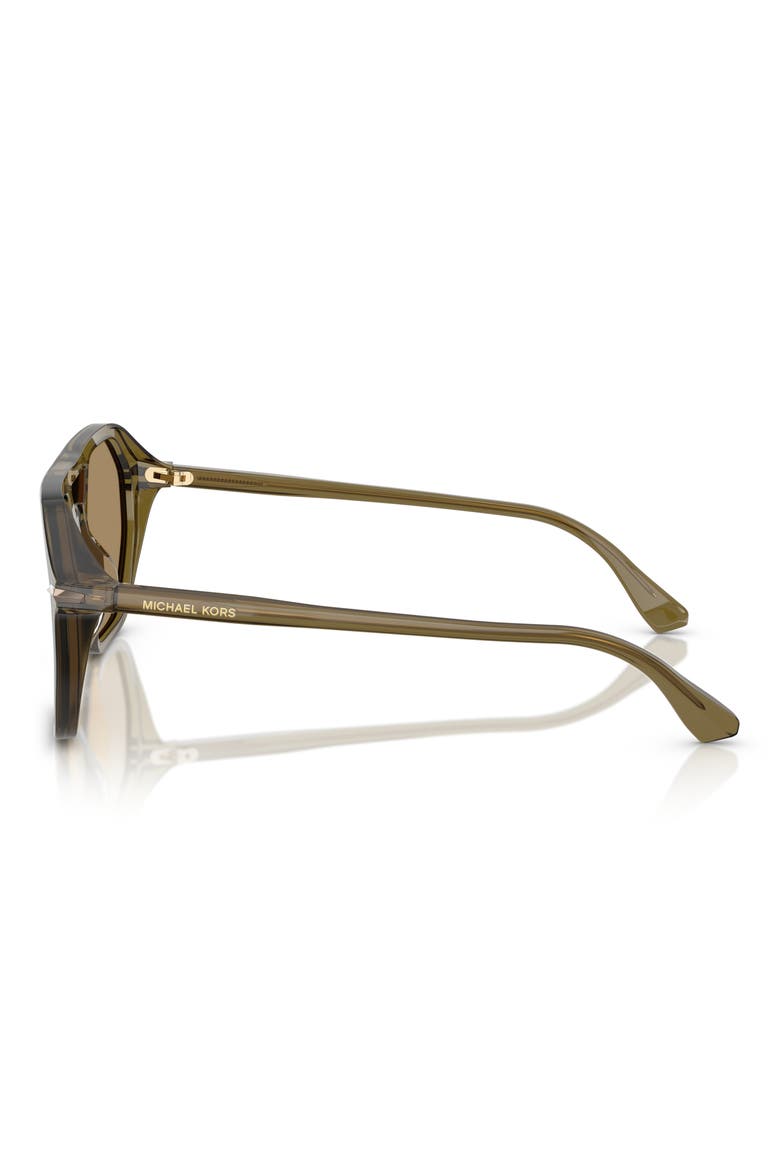 Jackson Hole 57mm Pilot Sunglasses, Alternate, color, OLIVE TRANSPARENT / OLIVE