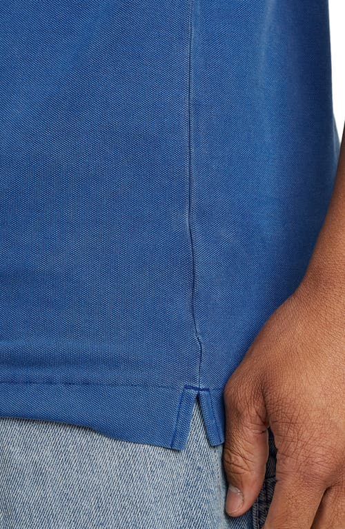 G-star Dunda Slim Fit Overdye Piqué Polo In Pilot Gd