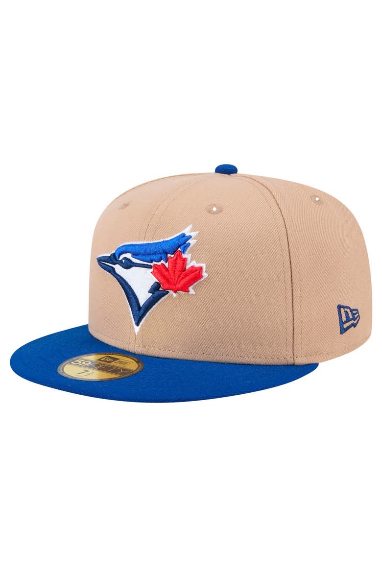 Men's New Era Khaki Toronto Blue Jays 59FIFTY Fitted Hat, Alternate, color, Khaki