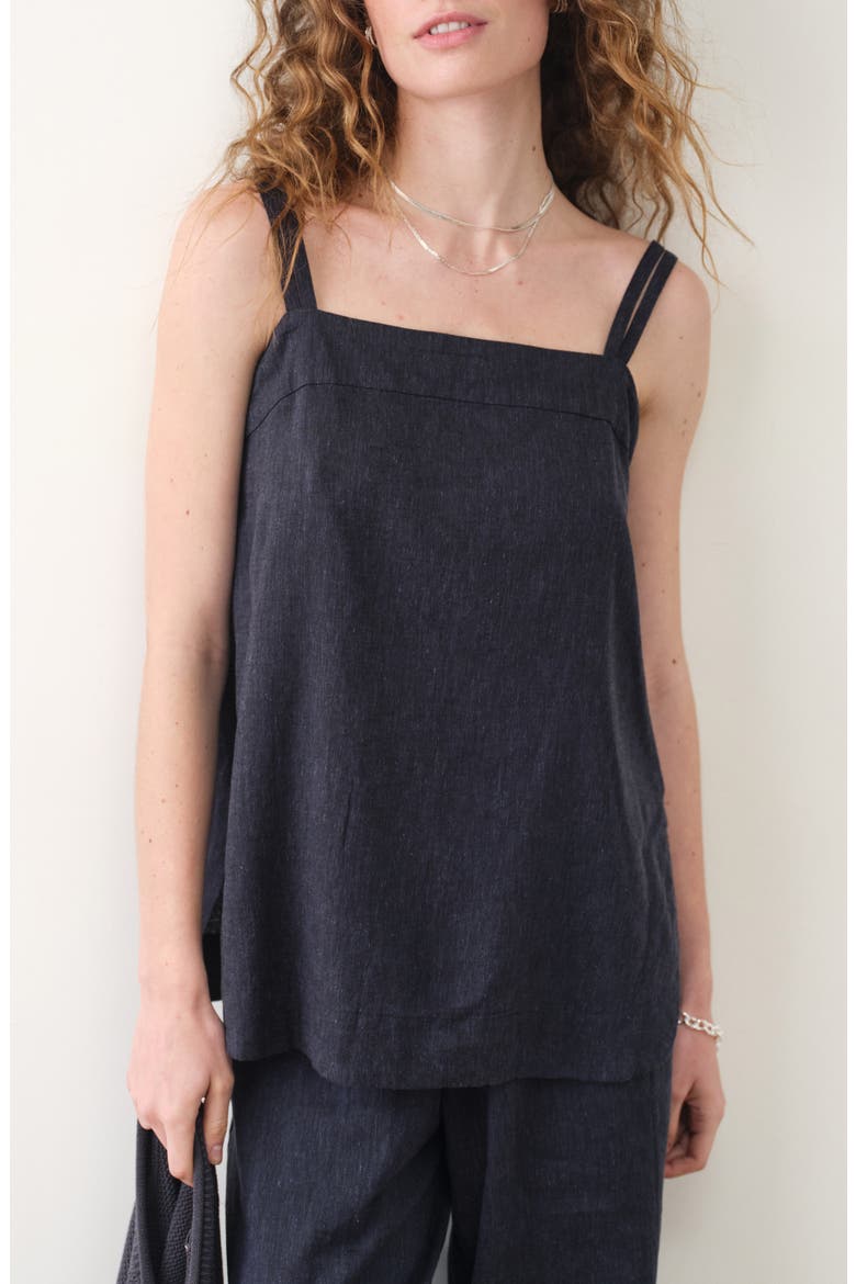 Mara Hemp Blend Tank, Main, color, INDIA INK