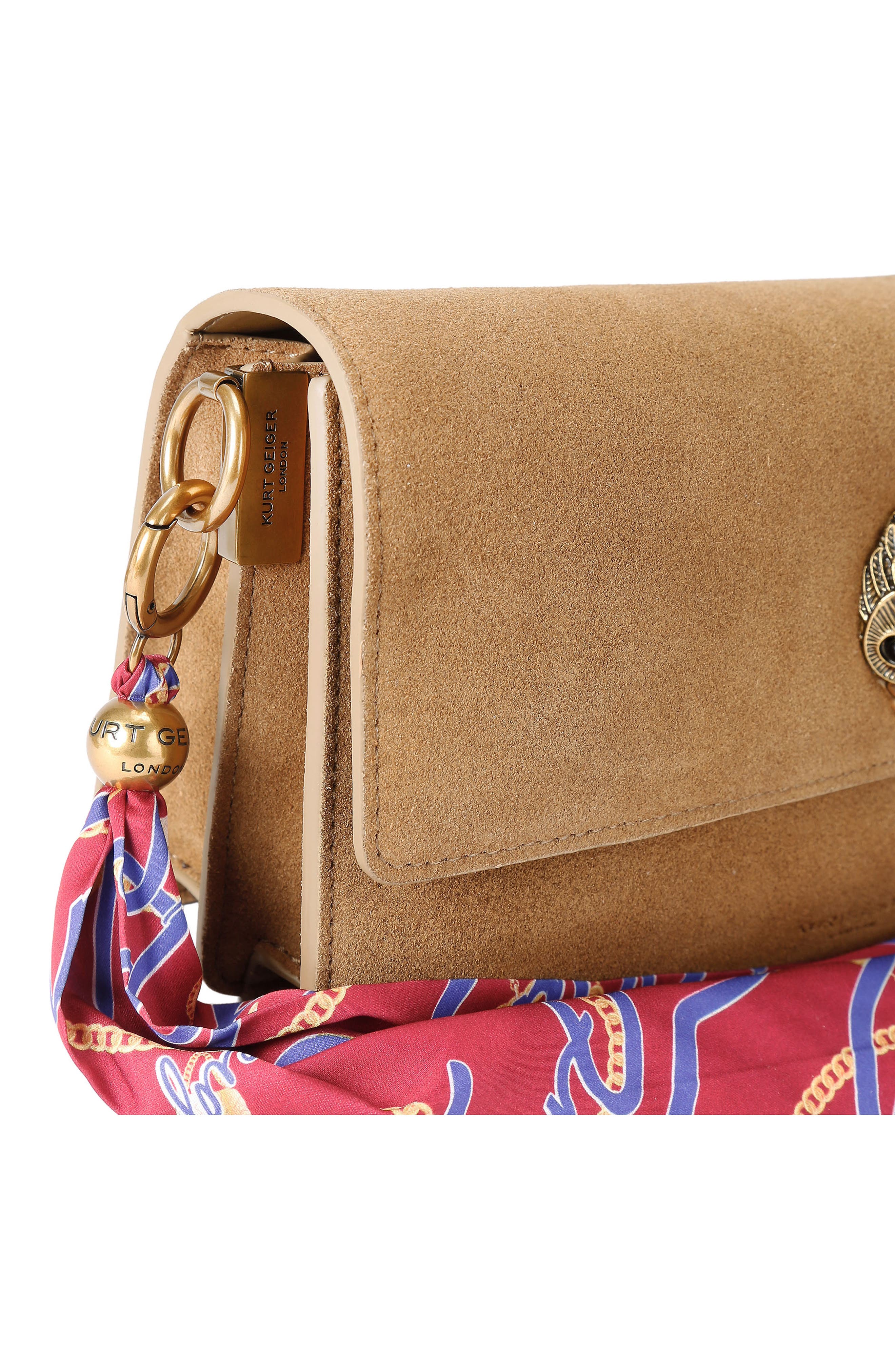 Kurt Geiger London Sloane Soft Shoulder Bag, Alternate, color, Tan