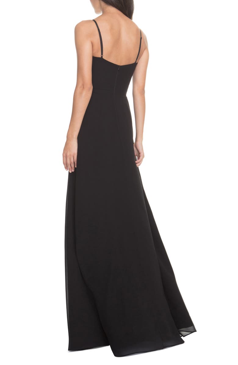 Dress the Population Cambria Twist Bodice Gown, Alternate, color, 