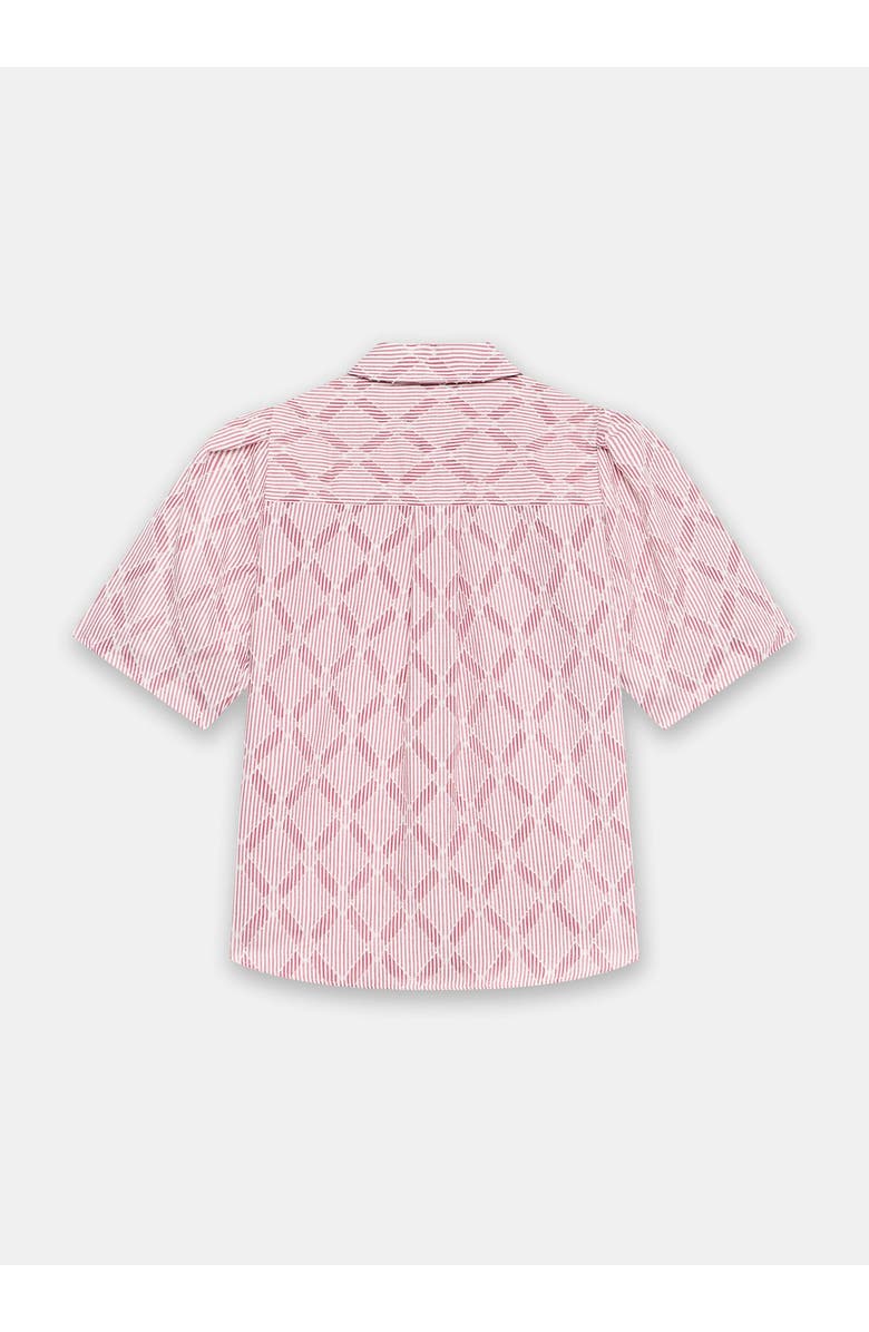 MINT VELVET Striped Jacquard Shirt, Alternate, color, Red