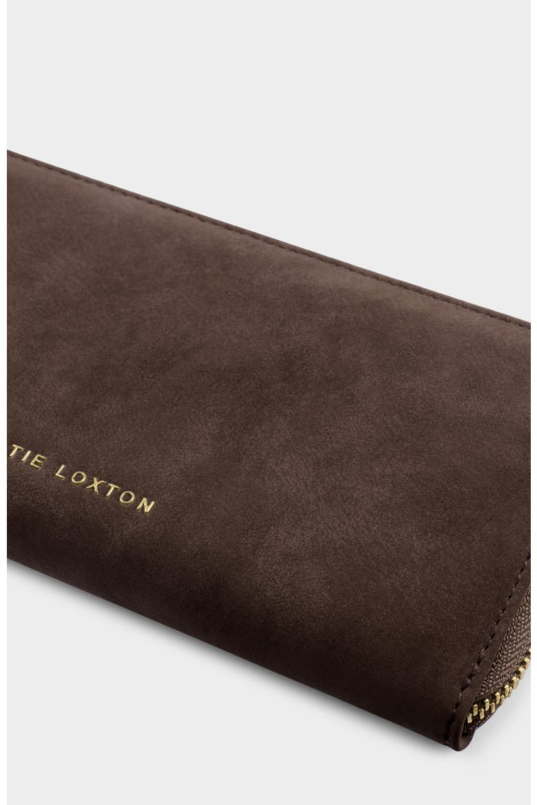 Large Purse, Alternate, color, Bitter Chocolate Suedette