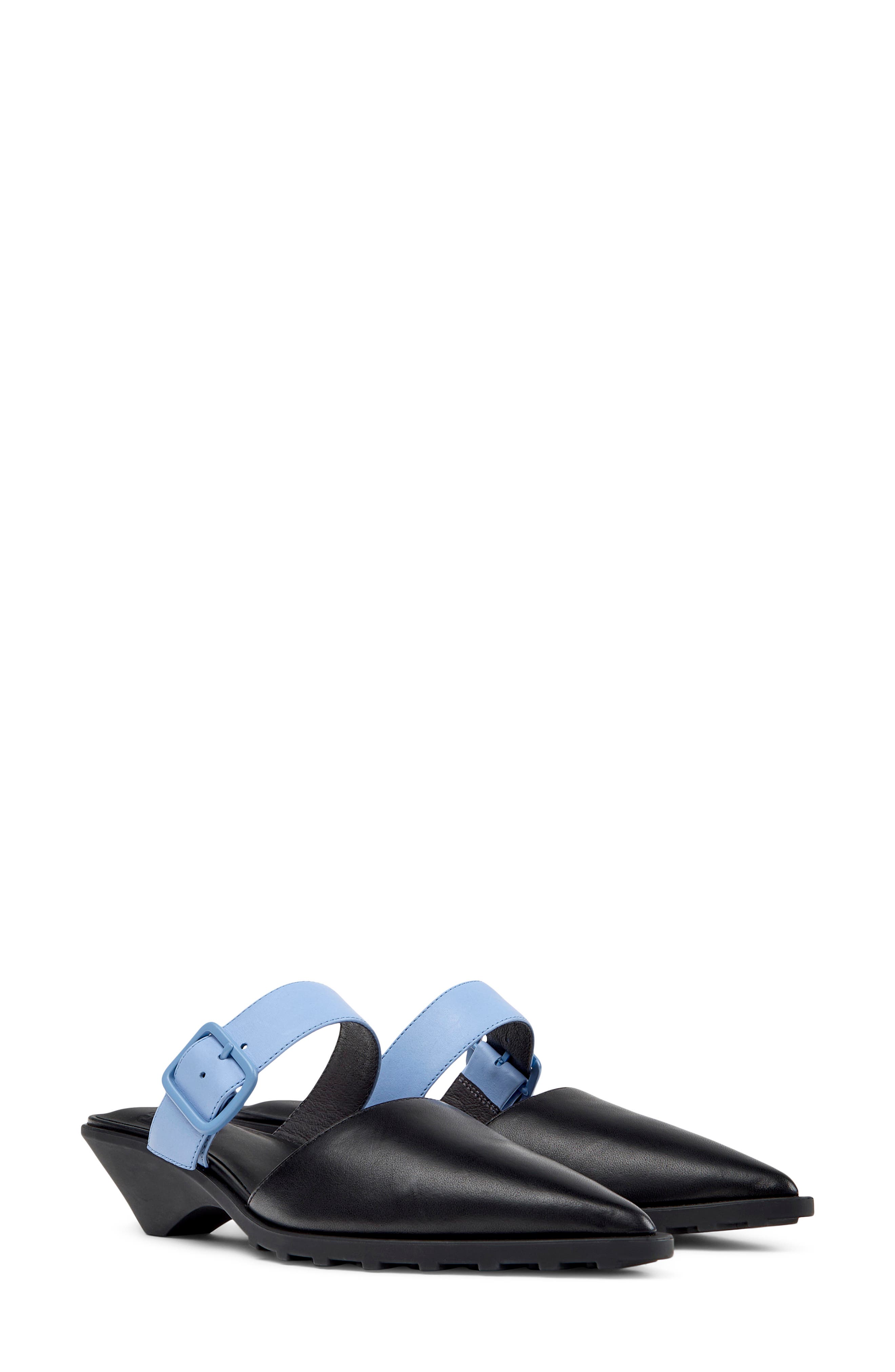 Camper Anita Pointed Toe Mule, Main, color, Black