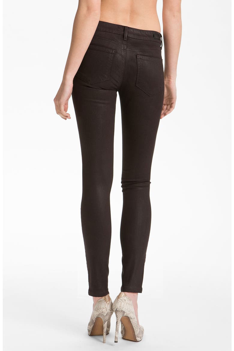 Denim 'Verdugo' Coated Skinny Jeans, Alternate, color, JAVA
