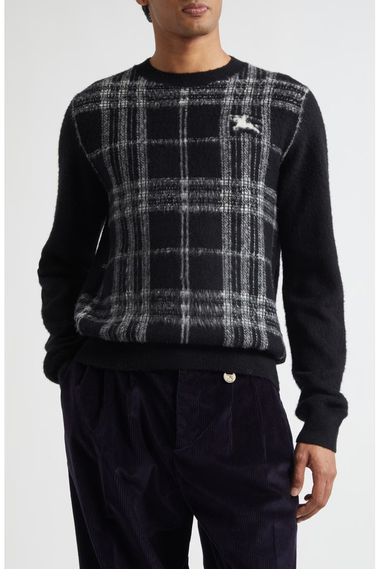 Tarron EKD Wool Blend Sweater, Main, color, BLACK/ WHITE