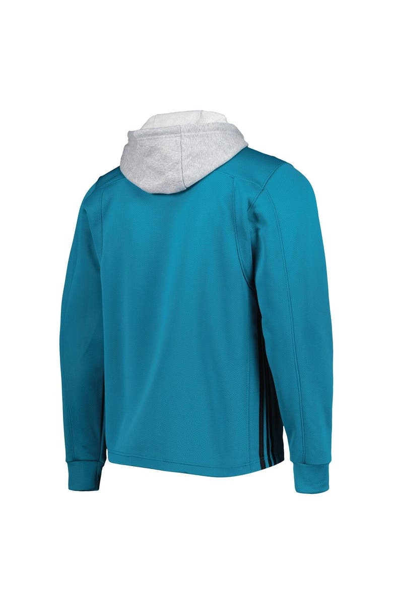 adidas Men's adidas Teal San Jose Sharks Skate Lace Primeblue Team Pullover Hoodie, Alternate, color, 