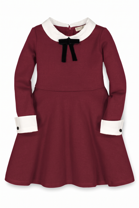 Kids' Peter Pan Collar Bow Dress