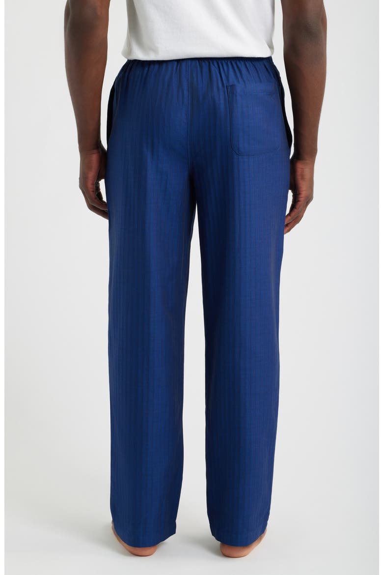 Signature Herringbone Cotton Pajama Pants, Alternate, color, TRUE BLUE