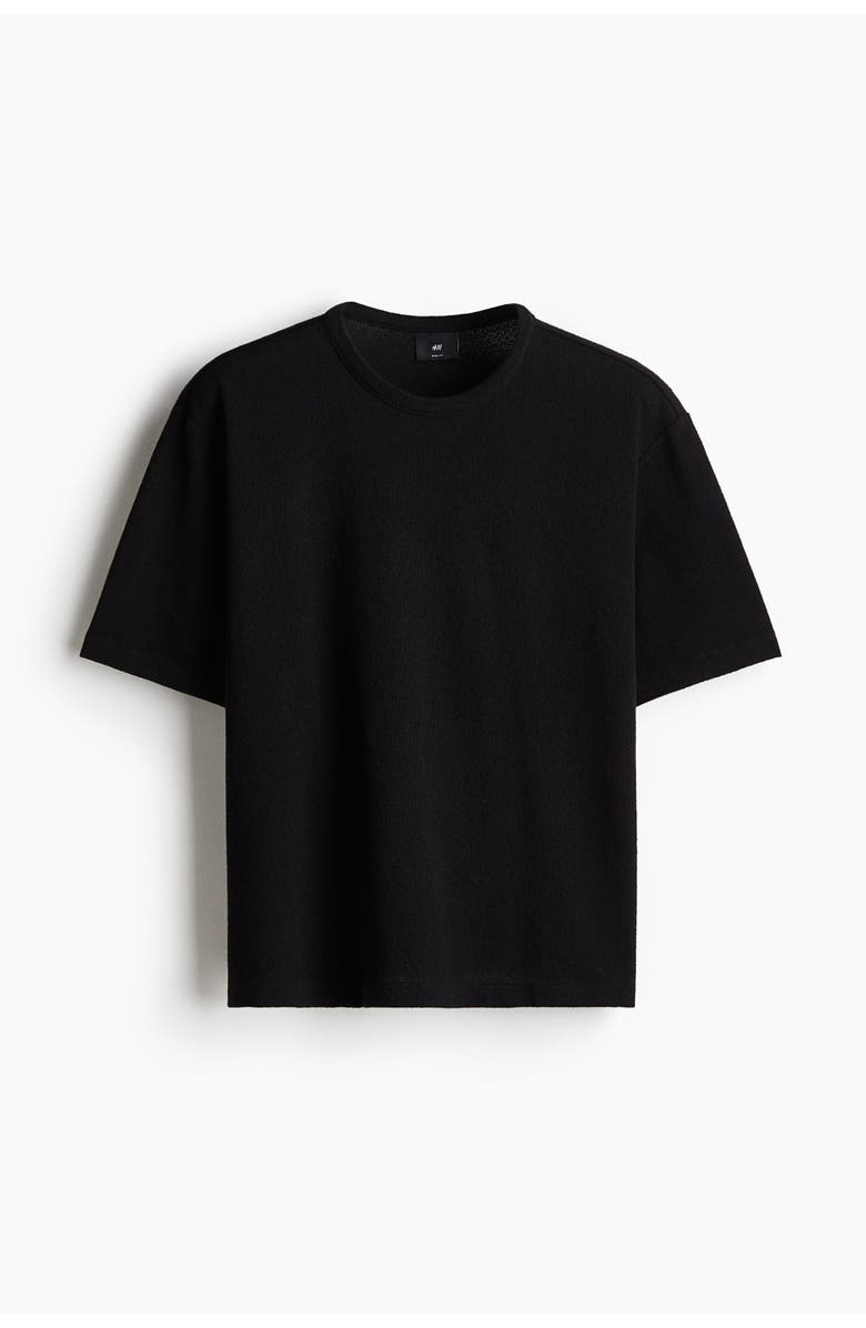 H&M Loose Fit T-shirt, Main, color, Black