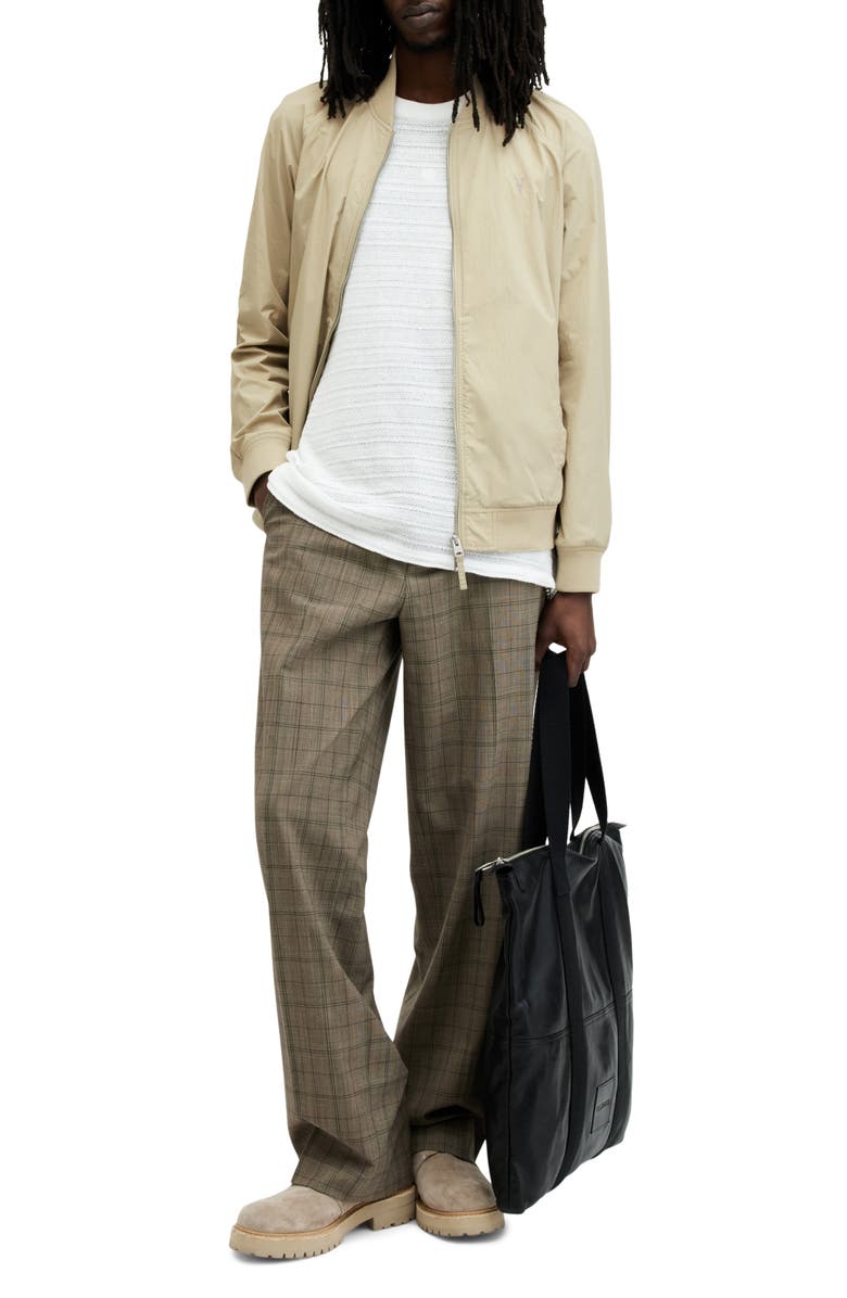 AllSaints Waylan Nylon Bomber Jacket, Alternate, color, 