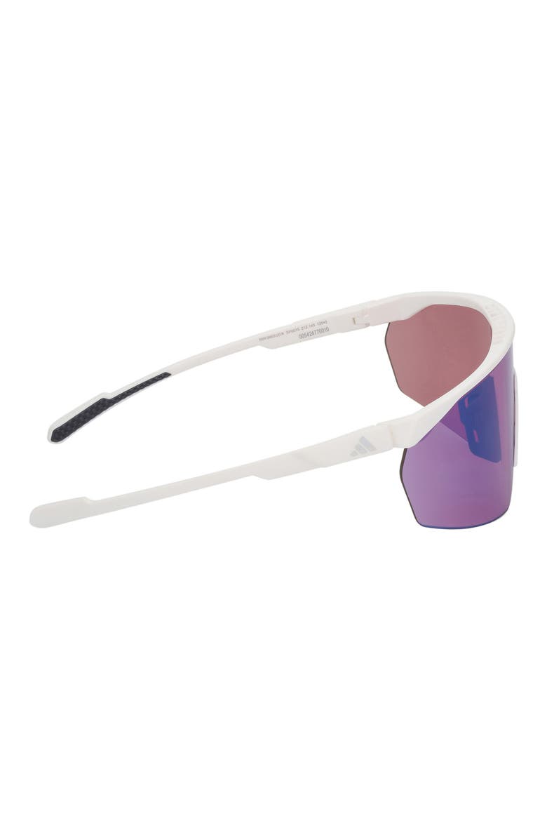 00mm Shield Sunglasses, Alternate, color, WHITE / MIRROR VIOLET