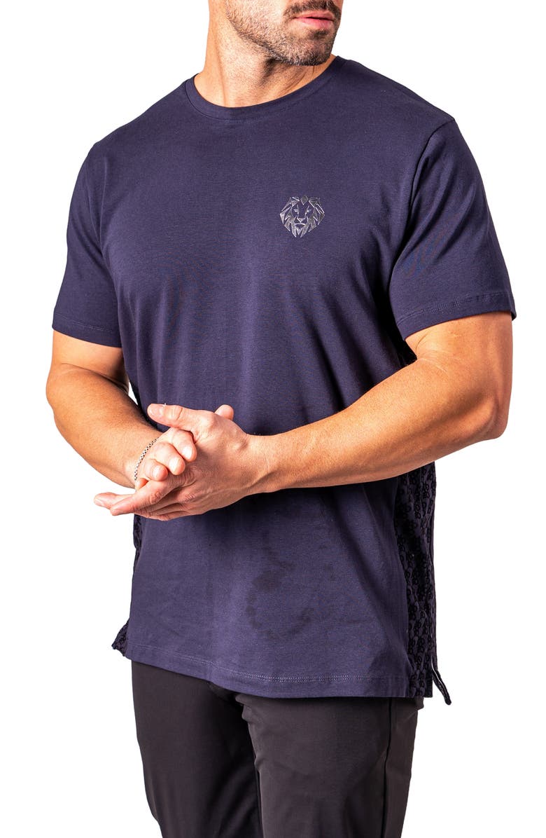 Maceoo Resistance Logo T-Shirt, Alternate, color, Blue