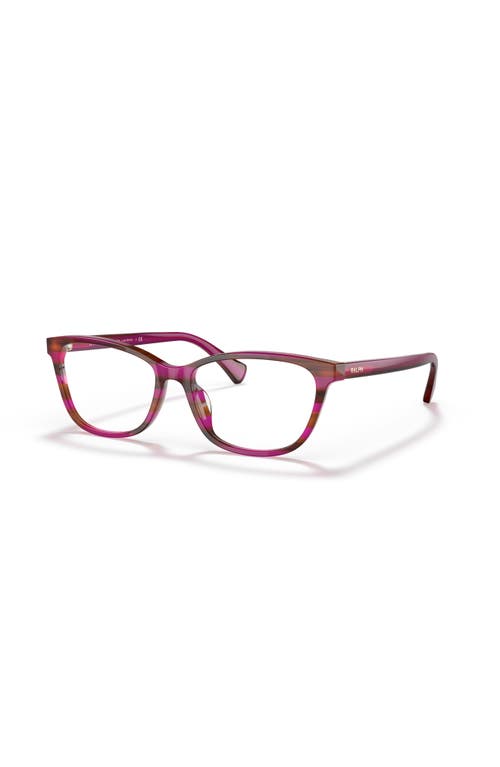 Ralph 53mm Rectangle Optical Glasses In Brown