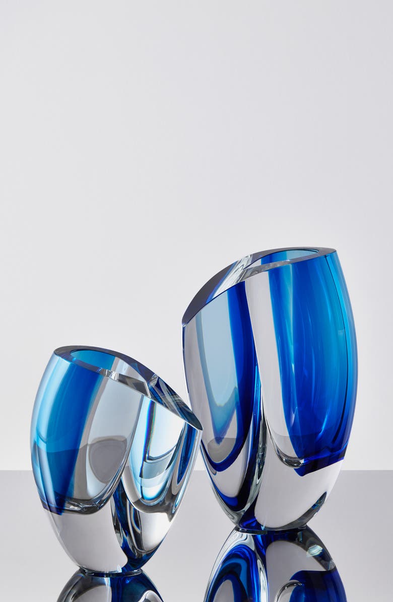 Kosta Boda Mirage Extralarge Vase, Alternate, color, Blue