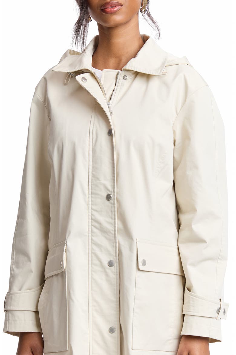 Swing Rain Trench Coat, Alternate, color, PORCELAIN