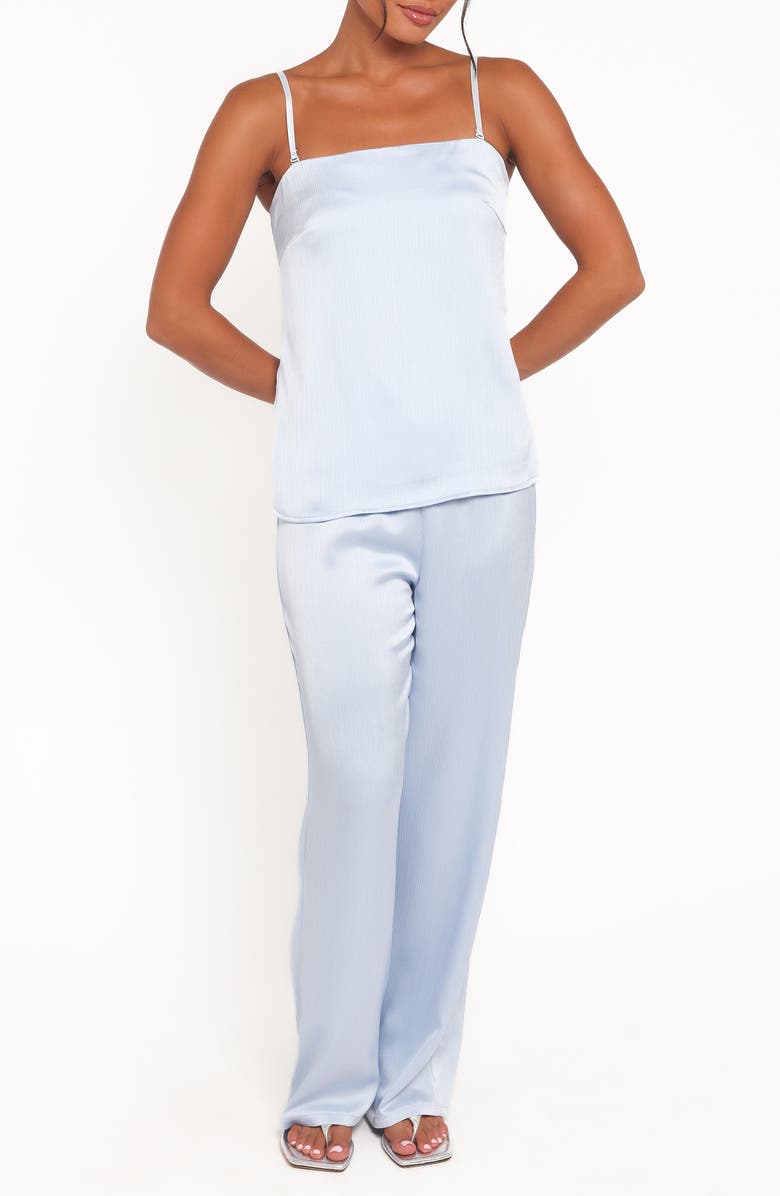 Petal & Pup Selena Satin Camisole & Pants Set, Main, color, Ice Blue