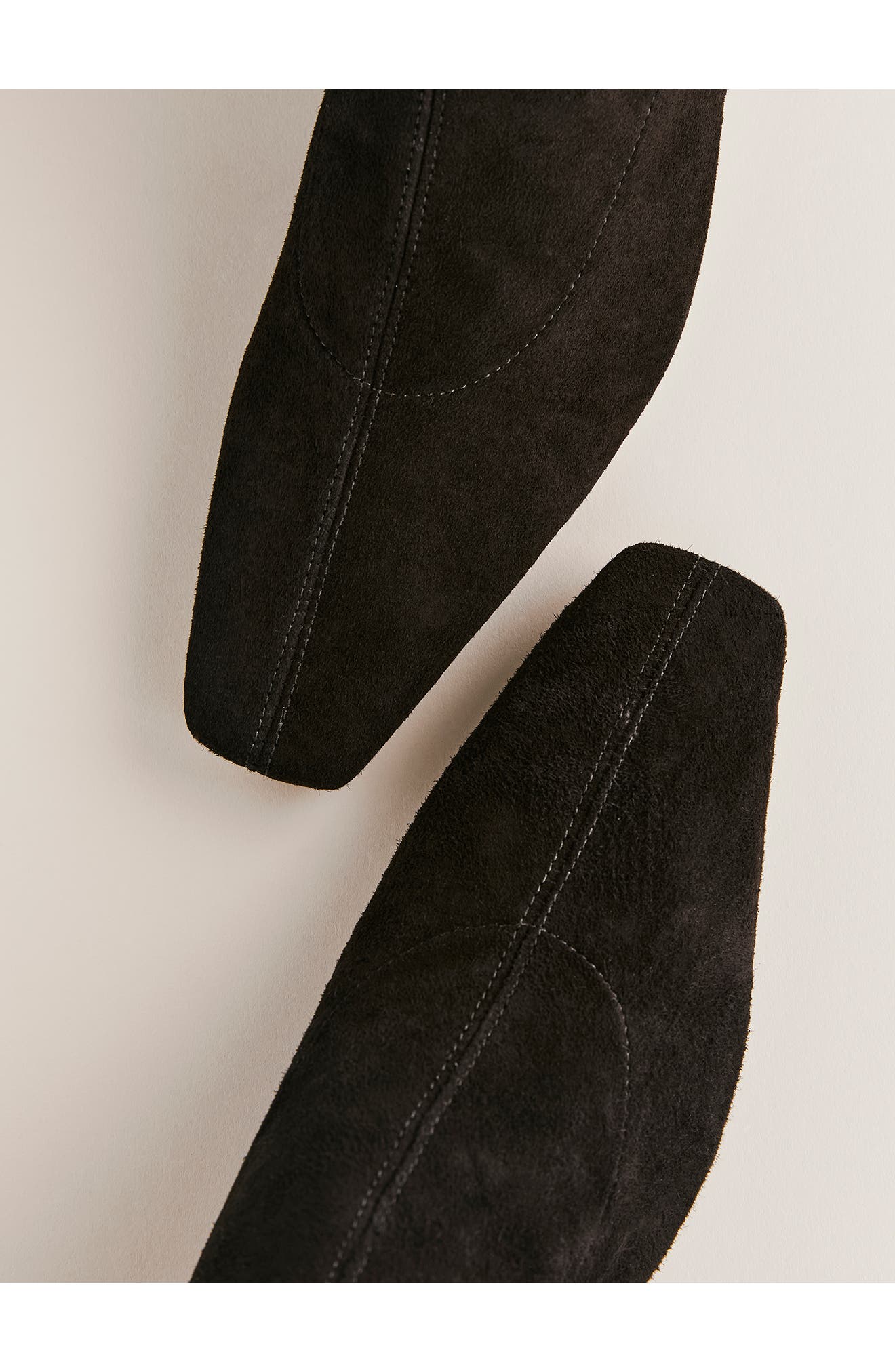 Reformation Raven Knee High Boot, Alternate, color, Black Suede