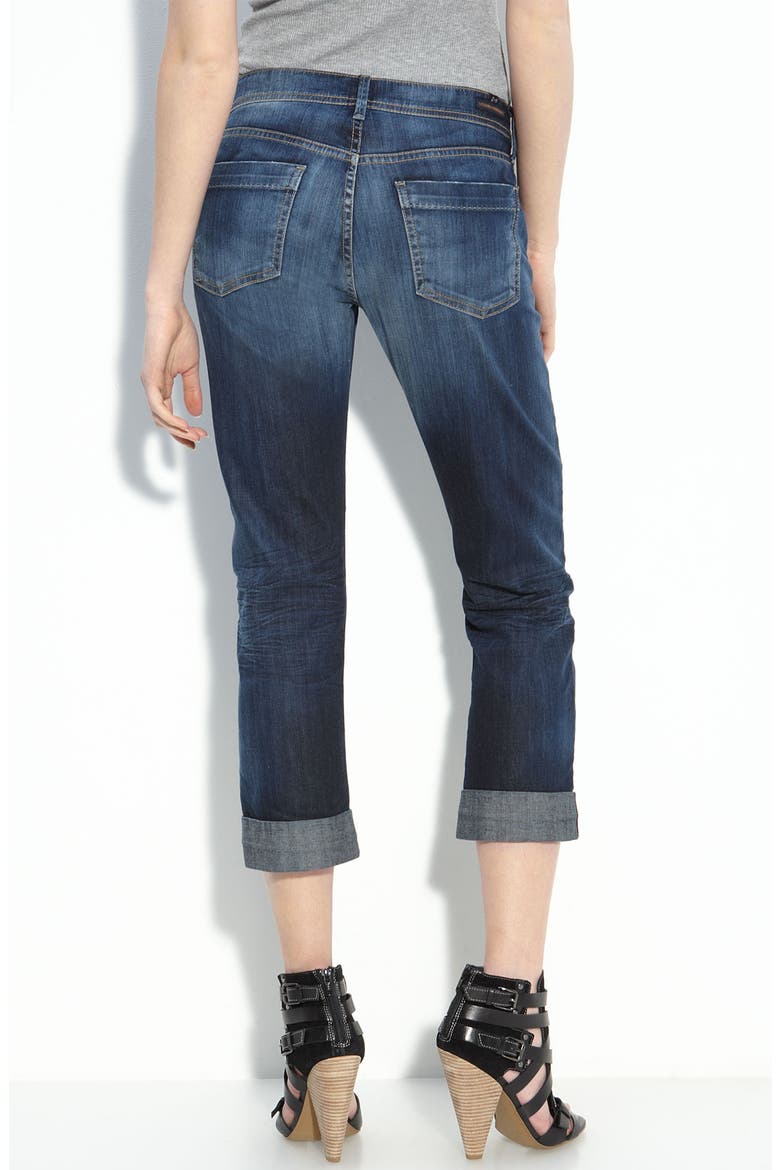 'Dani' Crop Denim Capri Pants, Main, color, OXFORD
