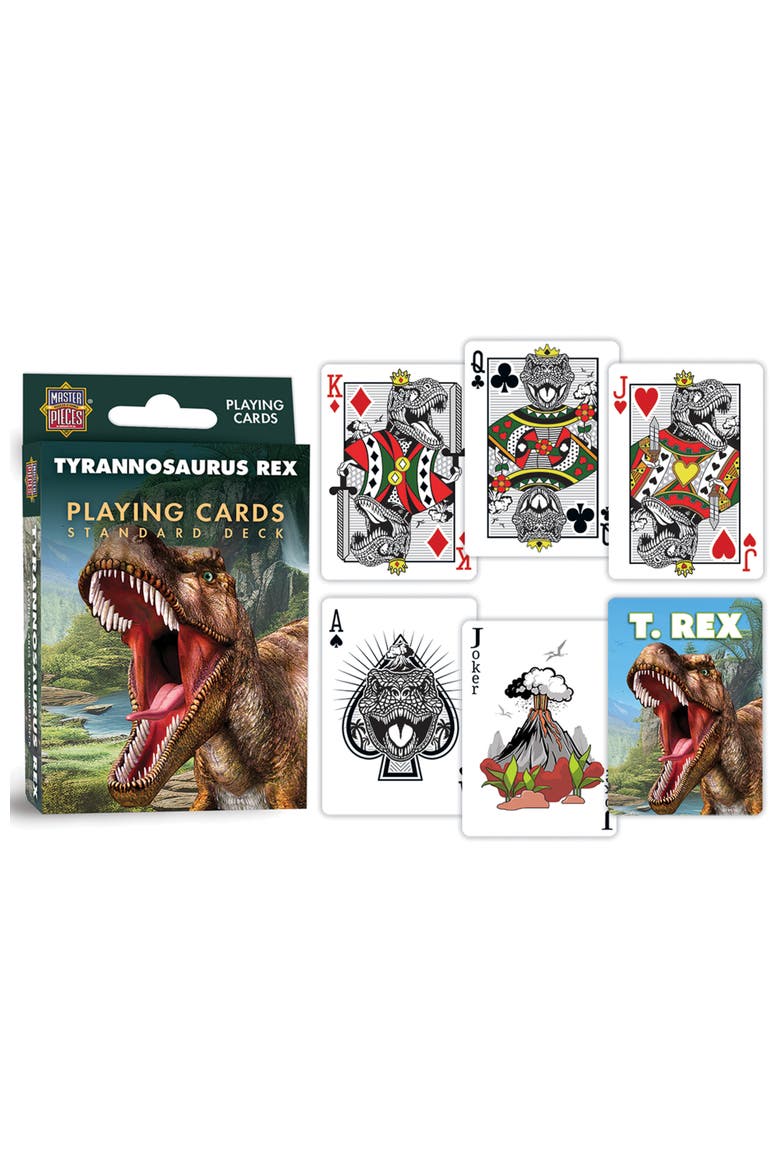 T-Rex Playing Cards, Alternate, color, Multicolor