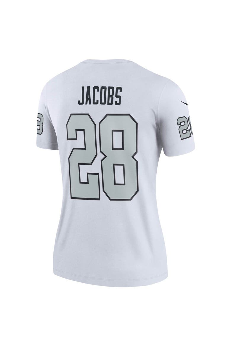 Women's Nike Josh Jacobs White Las Vegas Raiders Color Rush Legend Player Jersey, Alternate, color, White