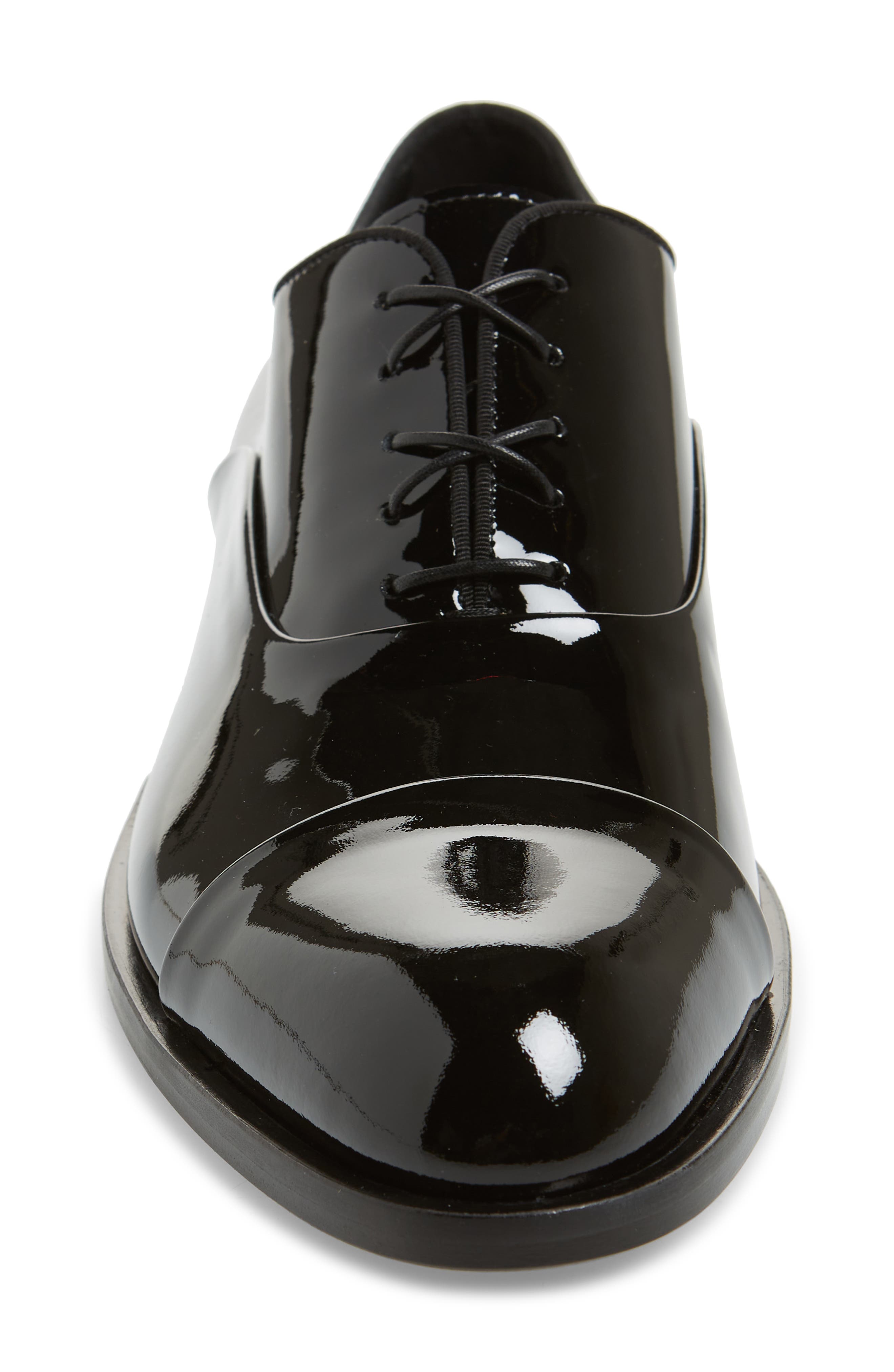 BOSS Bruce Cap Toe Oxford, Alternate, color, Blk