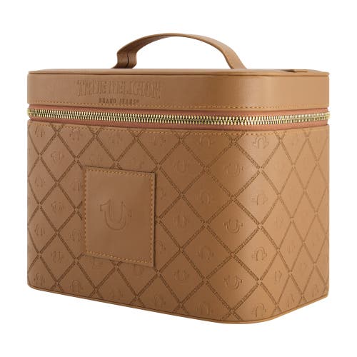 True Religion Large Cosmetic Case With Mirror