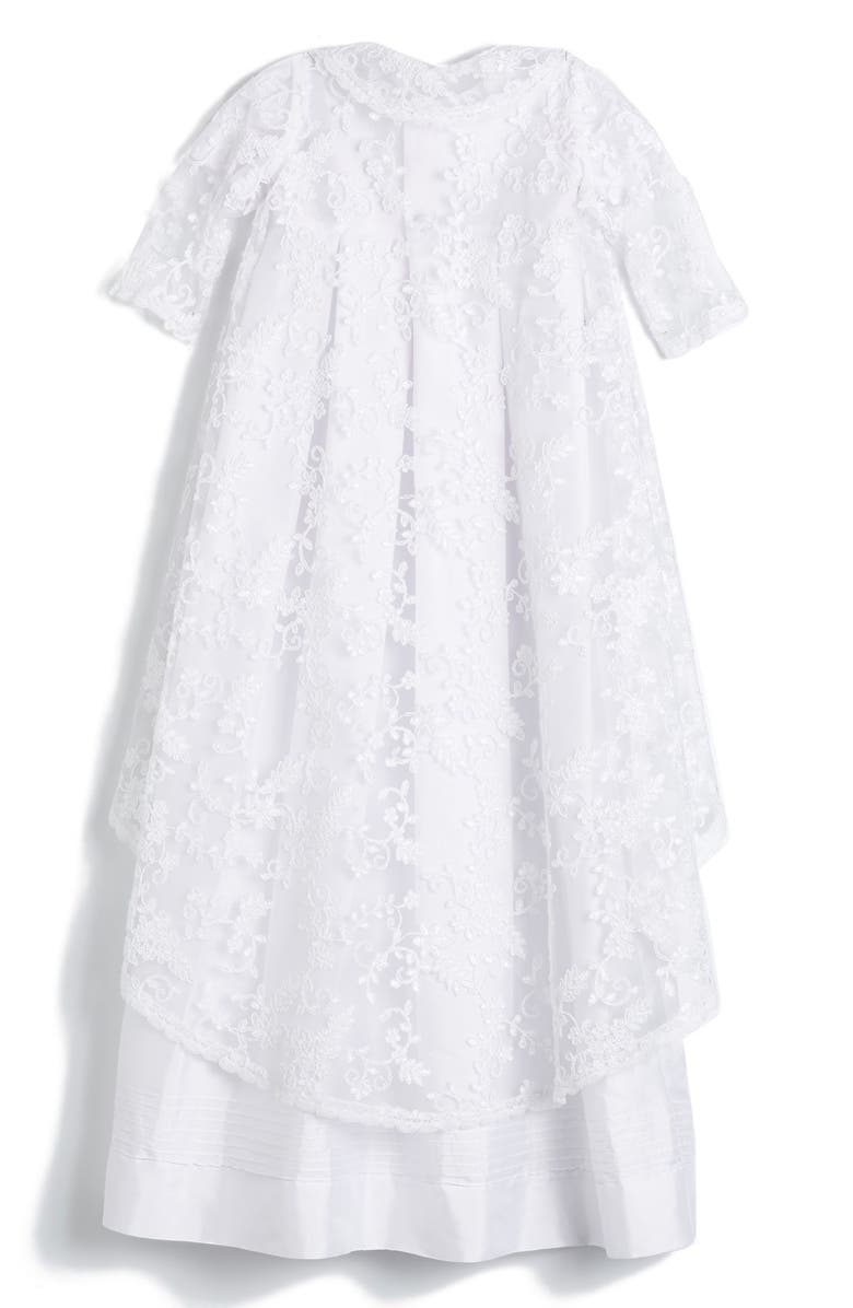 Isabel Garreton 'Renaissance' Christening Gown & Bonnet, Alternate, color, 