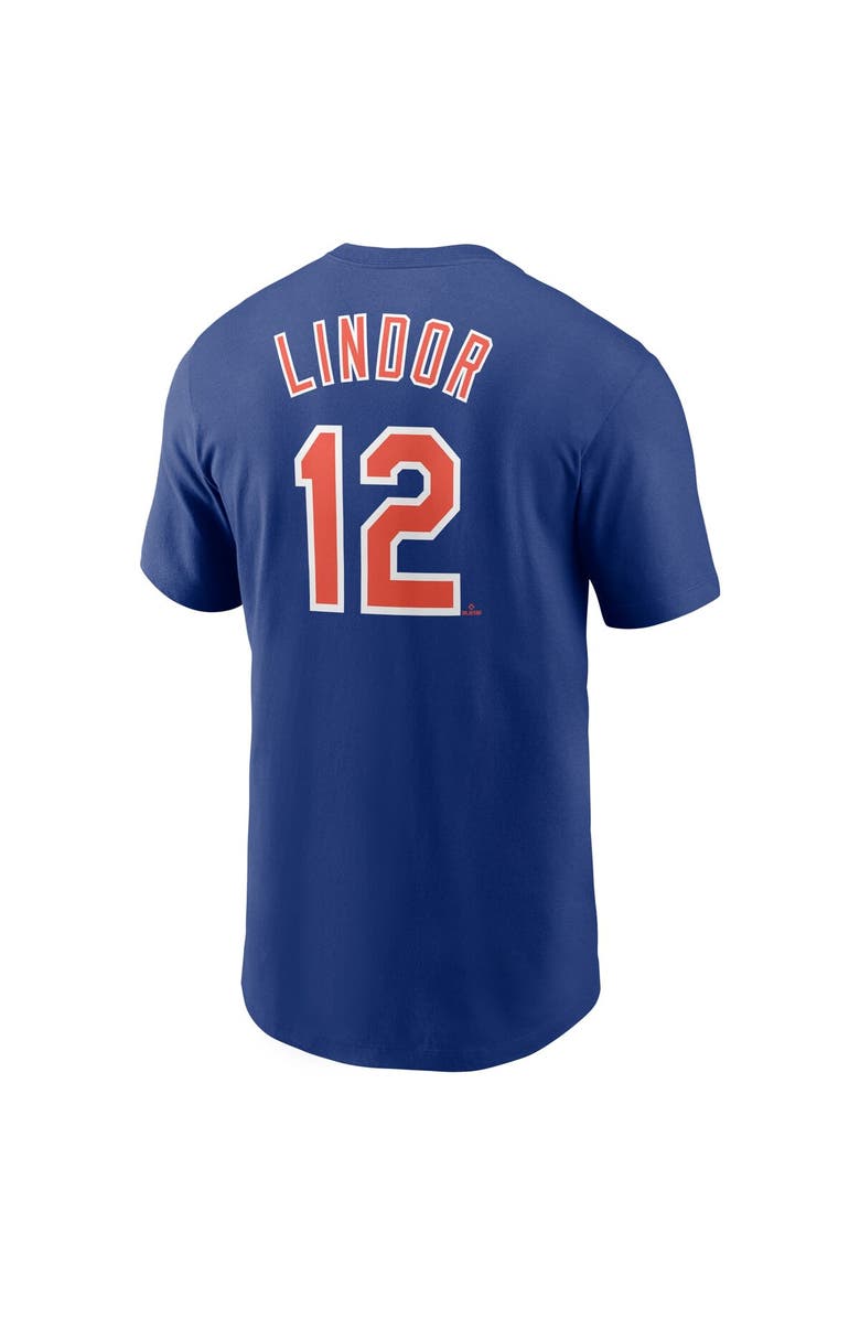 Nike Men's Nike Francisco Lindor Royal New York Mets Name & Number T-Shirt, Alternate, color, Royal