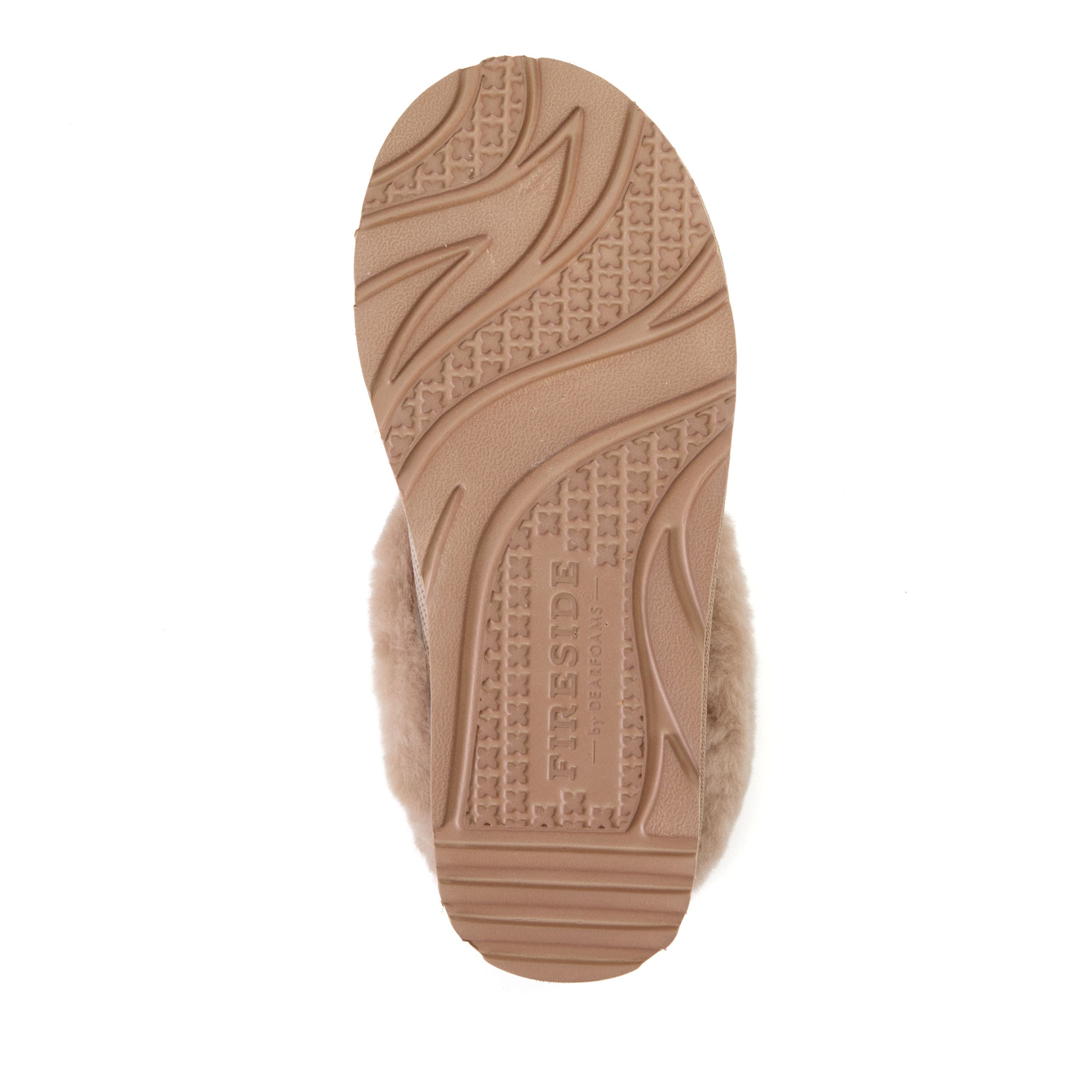 Dearfoams Fireside Adelaide Sport Knit Water Repellent Clog, Alternate, color, Driftwood