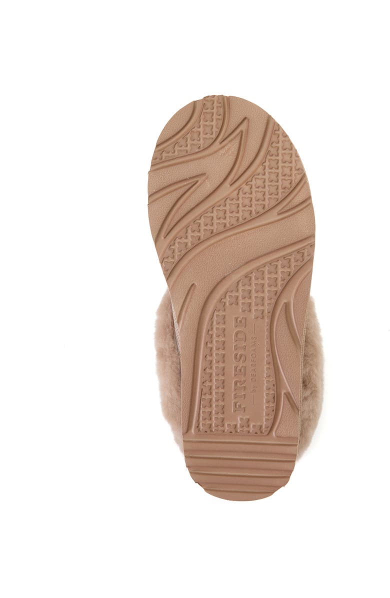 Dearfoams Fireside Adelaide Sport Knit Water Repellent Clog, Alternate, color, Driftwood