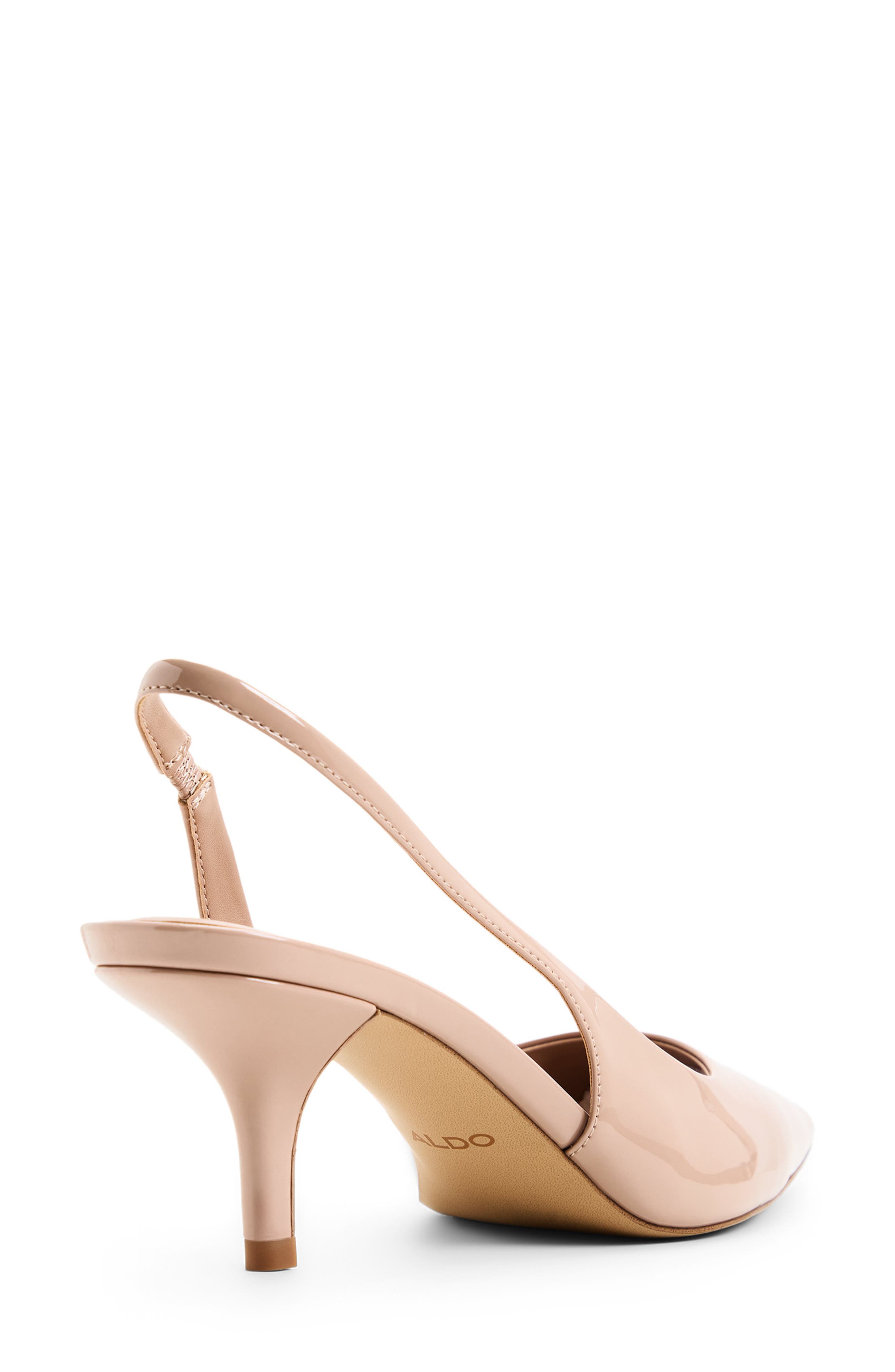 Stessy Low Slingback Half d'Orsay Pointed Toe Pump, Alternate, color, MEDIUM BEIGE