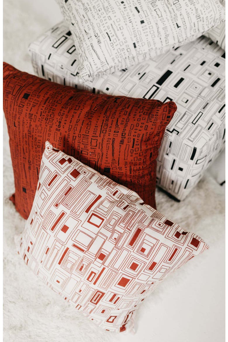 Capistrano in Dark Saffron 24" x 24" Pillow, Alternate, color, Dark Saffron