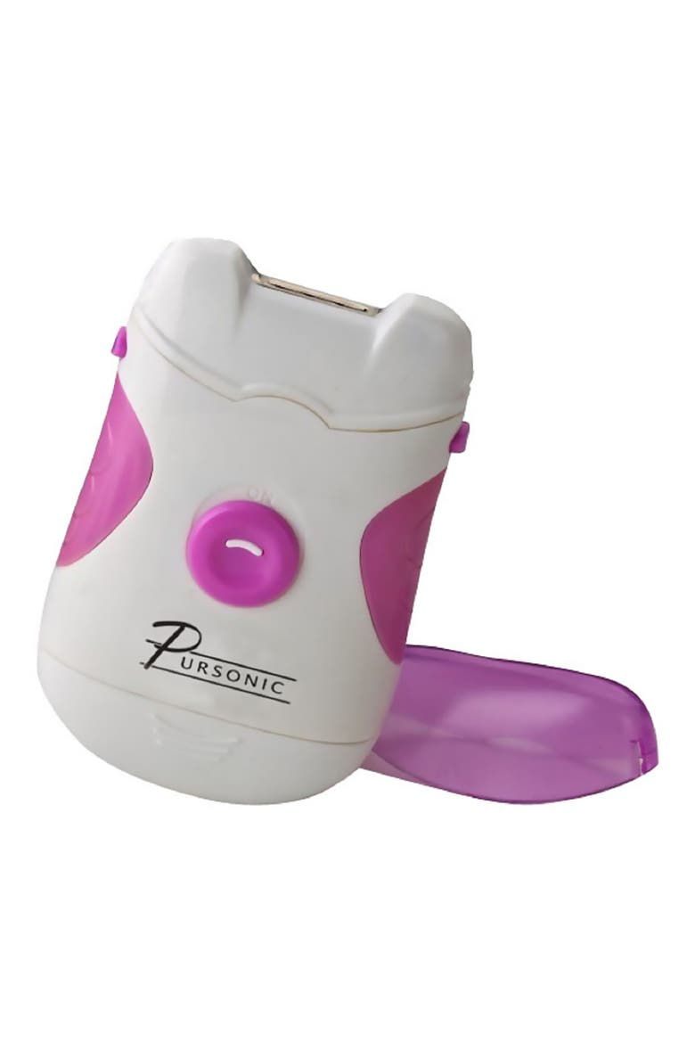 Portable Electric Nail Trimmer & Filer, Main, color, PINK