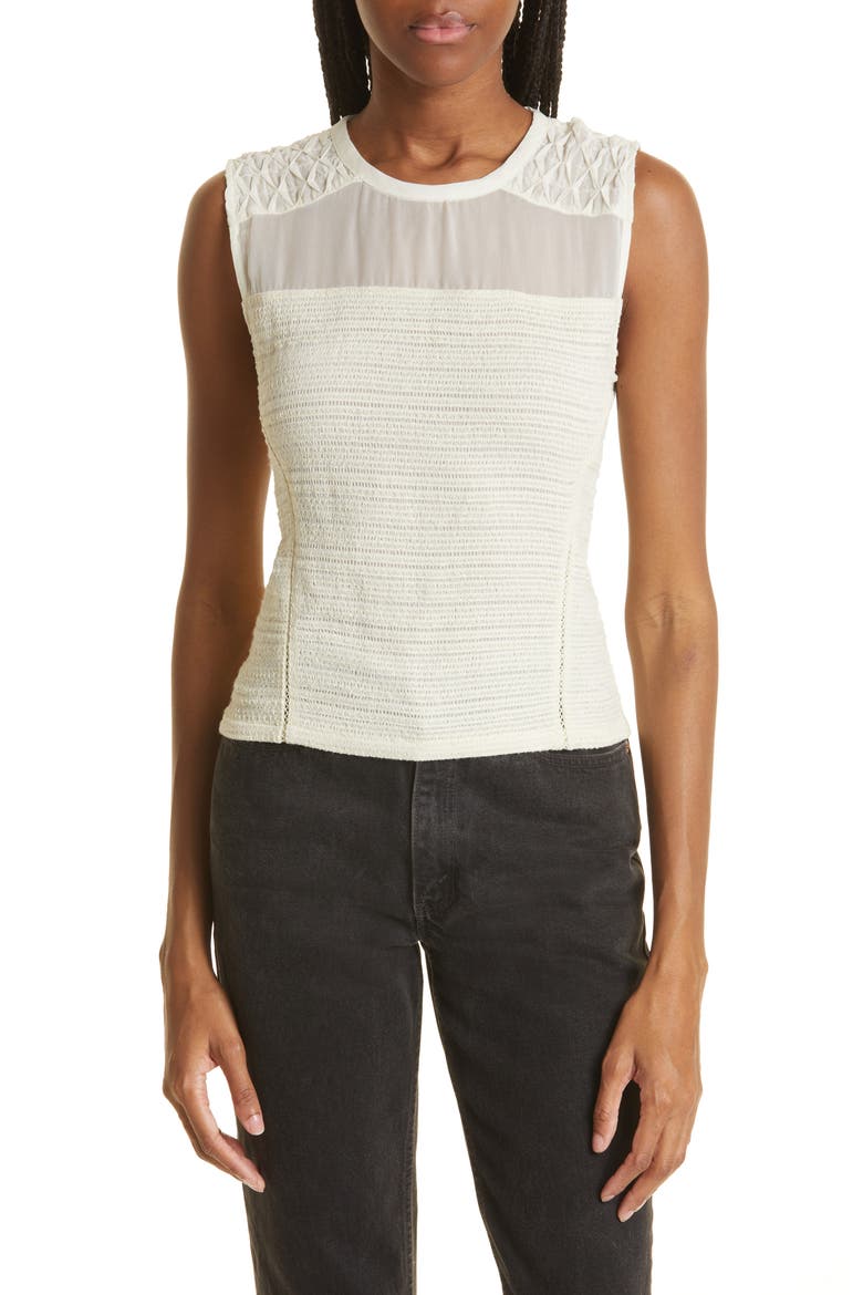 rag & bone Thalia Smocked Tank (Women) | Nordstromrack